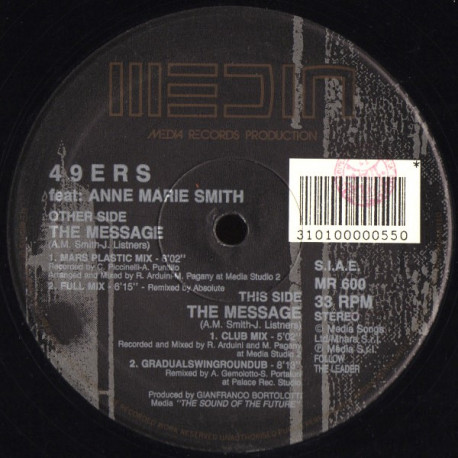 49ers - The Message (Club Mix / Mars Plastic Mix / Full Mix / Gradualswingroundub)