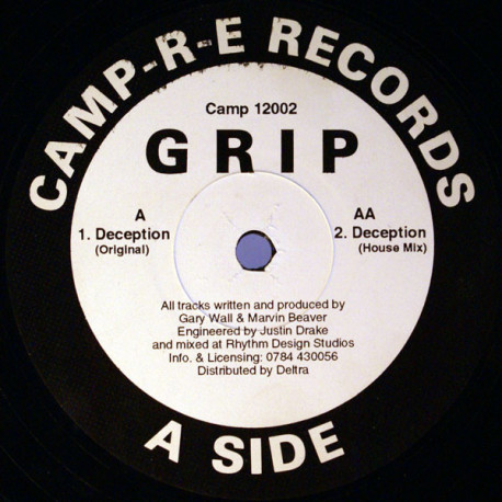 GRIP - Deception (Original Mix / House Mix) Vinyl Record