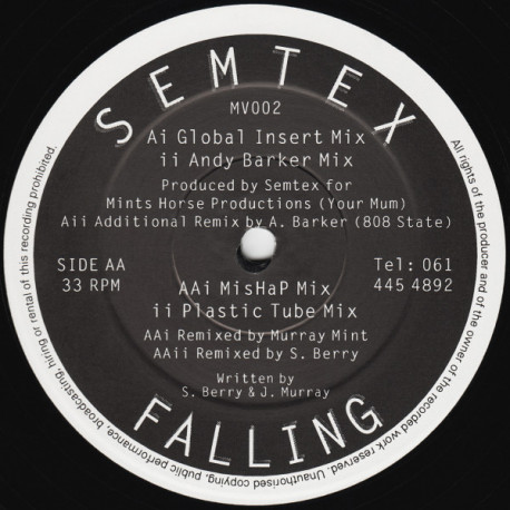 Semtex - Falling (Global Insert Mix / Andy Barker Mix / Mishap Mix / Plastic Tube Mix)