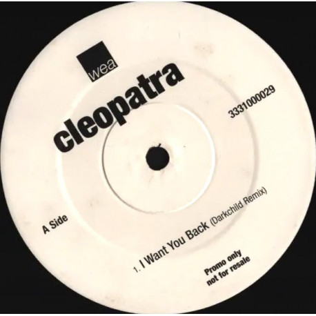 Cleopatra - I Want You Back (Darkchild Remix / Darkchild Instrumental) Vinyl Promo