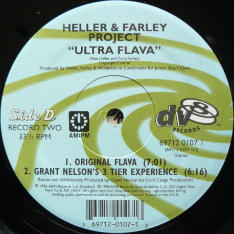 Heller & Farley Project - Ultra Flava (Original Flava / Grant Nelson 3 Tier Experience / Mousse T Melody Flava / Sneaks Dub)