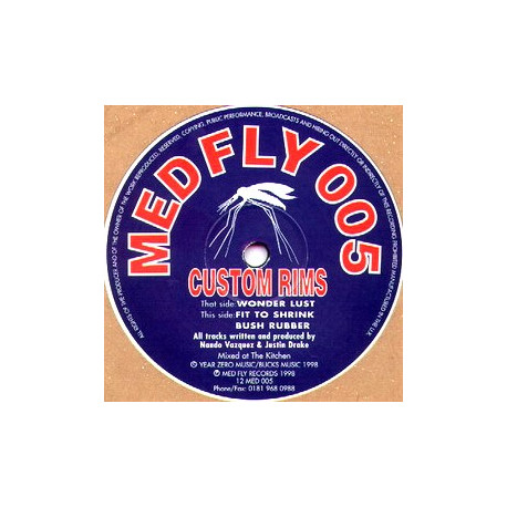 Custom Rims - Wonder Lust / Fit To Shrink / Bush Rubber (12" Vinyl Record)