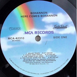 Bohannon - Here Comes Bohannon (9 Track LP) I Aint Got No Money / House Train / Dance And Shout (Unplayed LP NO COVER)