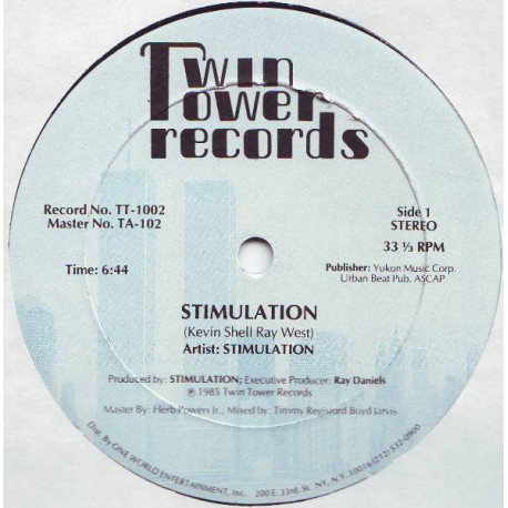 Stimulation - Stimulation (Vocal Mix / Dub) Vinyl 12" Record