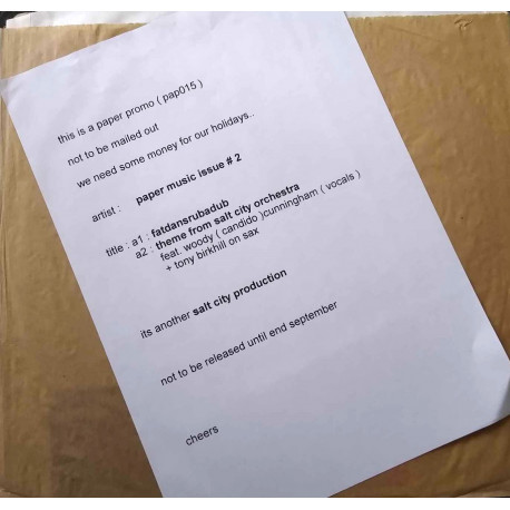 Paper Music (Issue 2) - Fatdansrubadub / Theme From Salt City Orchestra  (Vinyl Promo In Brown Paper Bag)