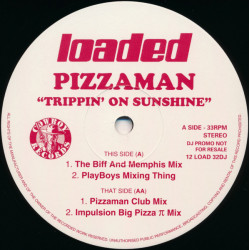 Pizzaman - Trippin On Sunshine (Club Mix / Biff & Memphis Mix / Playboys Mixing Thing / Impulsion Big Pizza Mix) Vinyl Promo