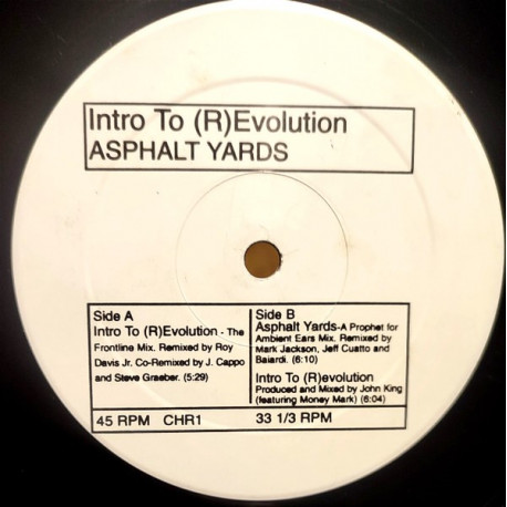 Carl Hancock Rux - Intro To Revolution (Roy Davis Jnr Frontline Mix / John King Mix) / Asphalt Yards (Remix) Vinyl Promo