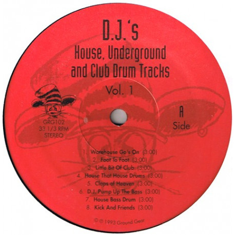 DJs House, Underground And Club Drum Tracks - Volume 1 (15 Drum Loops And Beats For DJ Use) SEALED