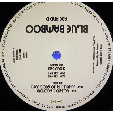 Blue Bamboo - ABC And D (Bam Mix / Blue Mix / Everybody On The Dance / Melody Creation)