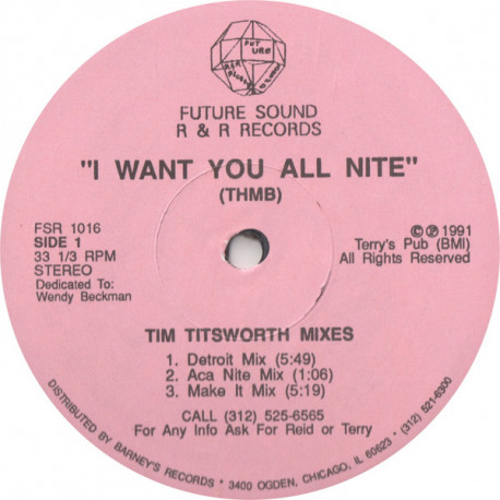 THMB - I Want You All Nite (Detroit Mix / Aca Nite / Make It Mix / DMC Mix / Got To Go Mix)