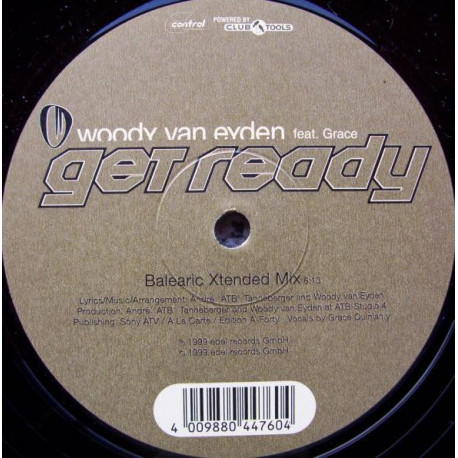 Woody Van Eyden Feat Grace - Get Ready (Balearic Xtended Mix / Extended Mix)