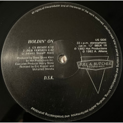 DSK - Holdin On (US Remix / Dub / Gemolotto Remix / Gemolotto Edit / UK Edit)