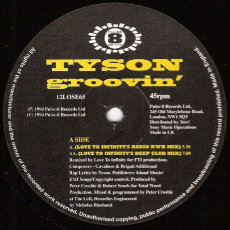 Tyson - Groovin (Love To Infinity RnB Radio Mix / LTI Deep Club Mix)