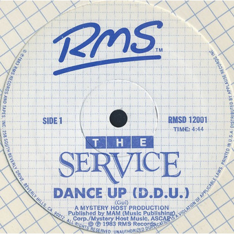 The Service - Dance Up (D.D.U / Dub Up) 12" Vinyl Record