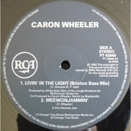 Caron Wheeler - Livin In The Light (Brixton Bass Mix / Original Story / 7" Mix) / Meewonjammin