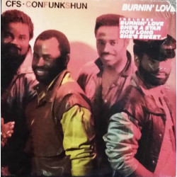 Con Funk Shun - Burnin Love (8 Track LP) Shes A Star / How Long / Its Time Girl / Jo Jo / Do Ya (Corner Of Sleeve Cut)