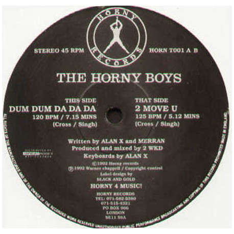 Horny Boys - Dum Dum Da Da Da / 2 Move U