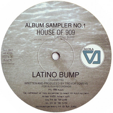 House Of 909 - Latino Bump / Muzique Tropique - Desert Moon (Exclusive For Omid Mix) Vinyl Promo