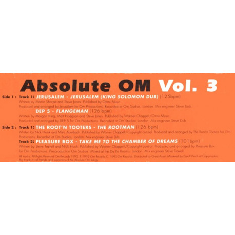 Jerusalem - Jerusalem (Dub) / Dep 5 - Flangeman / Root N Tooters - The Rootman / Pleasure Box - Take Me To The Chamber