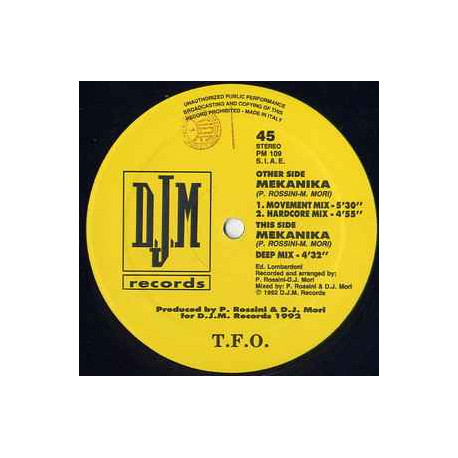 T.F.O - Mekanika (Movement Mix / Hardcore Mix / Deep Mix)