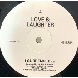 Love & Laughter - I surrender (Original / No Rap / Dub) 12" Vinyl Record