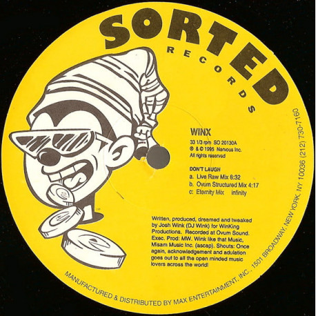 Winx - Dont Laugh (Live Raw Mix / Ovum Structured Mix / Eternity Mix / Post Nasal Acid / Lumpy Oatmeal)
