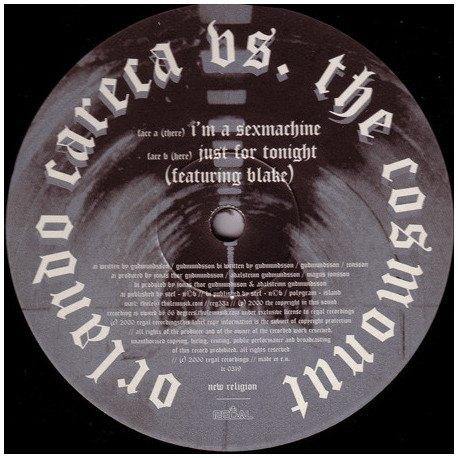 Orlando Careca vs The Cosmonut - I'm A Sexmachine / Just For Tonight