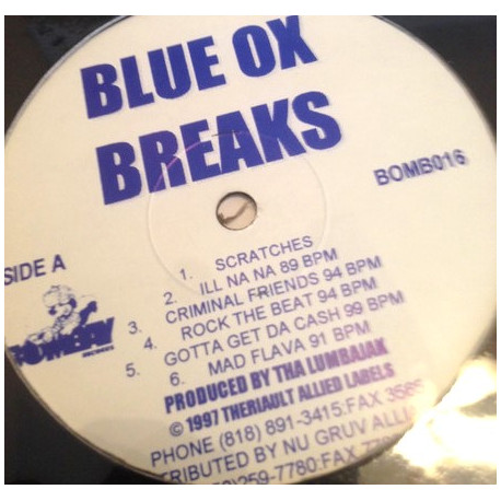 Blue Ox Breaks - 12 Breaks / Instrumentals / Beats For DJ Use (SEALED)