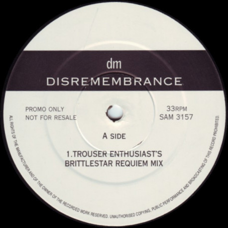 Danii Minogue - Disrememberance (Trouser Enthusiasts Brittlestar Requiem Mix / Trouser Dub) Vinyl Promo