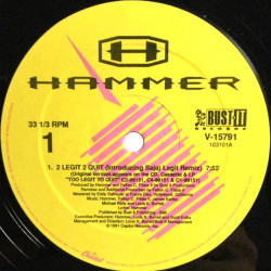 Hammer - 2 Legit 2 Quit (Legit Remix / Get Booked Remix) / Adams Groove (Instrumental)