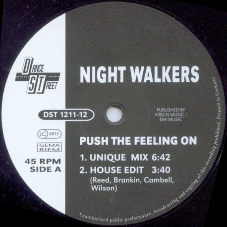 Nightwalkers - Push The Feeling On (Unique Mix / House Edit) / Sax House (Congo Mix)