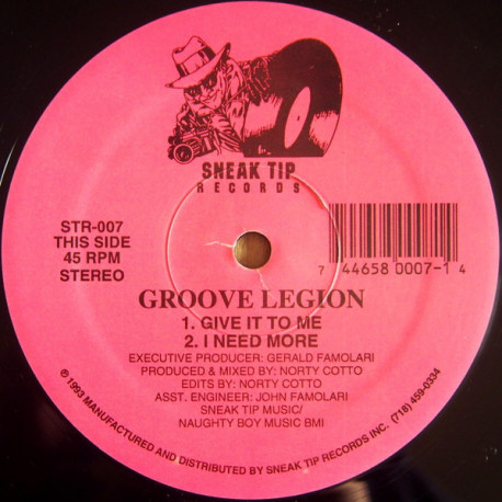Groove Legion - Give It To Me / I Need More / Got You On My Mind / If I Testify
