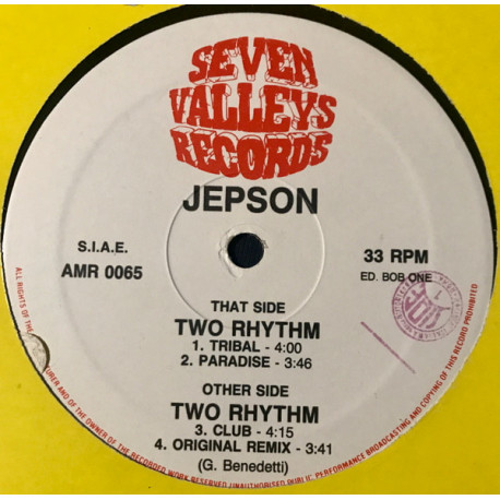 Jepson - Two Rhythm (Tribal / Paradise / Club Mix / Original Remix)
