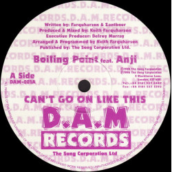 Boiling Point Featuring Anji - Cant Go On Like This / My Love Will Rock Ya