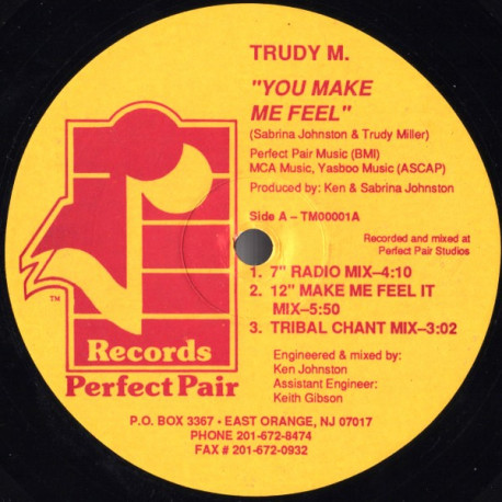 Trudy M - You Make Me Feel (12" Mix / Radio Mix / Tribal Chant / Comanchos Remix / Instrumental Mix)