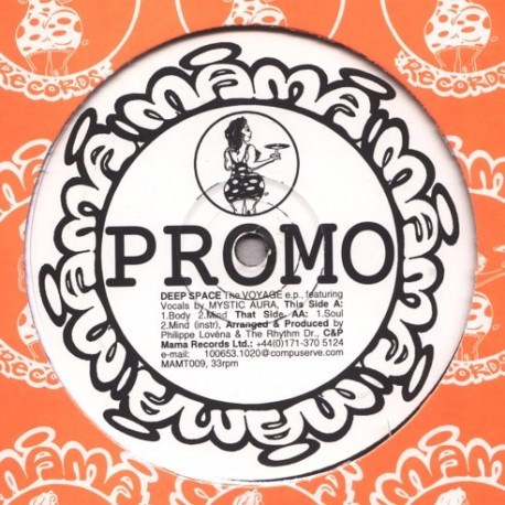 Deep Space - The Voyage EP (Mind / Body / Soul) Vinyl Promo