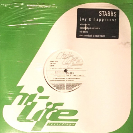 Stabbs - Joy & Happiness (2 Stonebridge Mixes / 4 Bump Mixes / Rob Belows Grand House Mix) Doublepack Promo