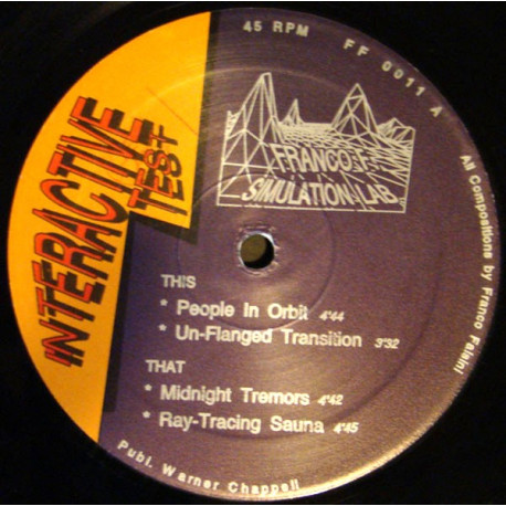 Franco F Simulation Lab - People In Orbit / Un-Flanged Transition / Midnight Tremors / Ray Tracing Sauna