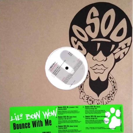 Lil Bow Wow - Bounce With Me (Extended Feat Xscape / LP Mix / Radio Remix / Remix / Remix Inst) Vinyl Promo