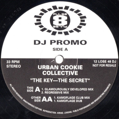 Urban Cookie Collective - The key, the secret (Glamourously Developed mix / Regressive mix / Kamoflage Club / Kamoflage Dub