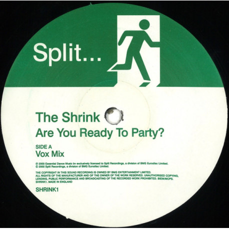 Shrink - Are You Ready To Party (Vocal Mix / Instrumental)  Vinyl Promo