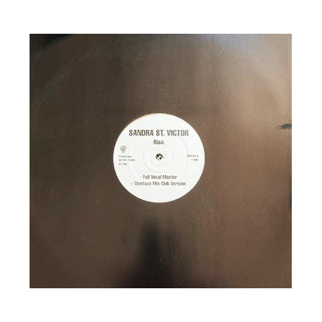 Sandra St Victor - Rise (Ful Vocal Master Mix / Montana Club Version / Radio Edit / Instrumental) Vinyl Promo