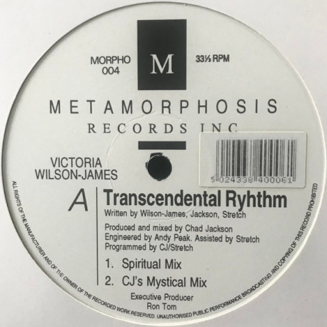 Victoria Wilson James - Transcendental Rhythm (Spiritual Mix / CJs Mystical Mix / C Mix / C Mix Dub / Sacred Acappella)