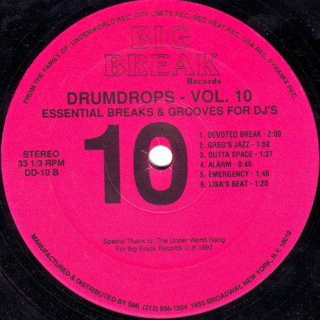 Drumdrops - Volume 10 (12 Breaks and Grooves For DJ Use)