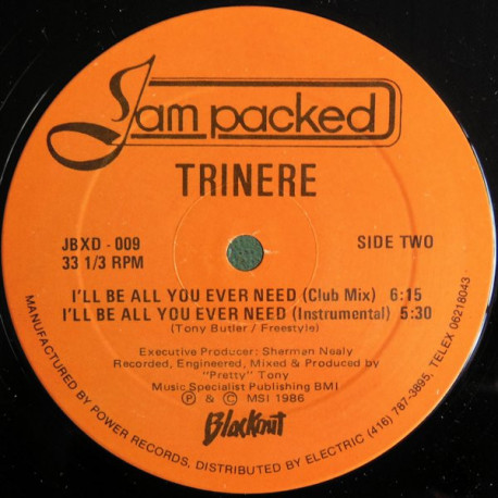 Trinere - I'll Be All You Ever Need (Original / Club Mix / Instrumental)