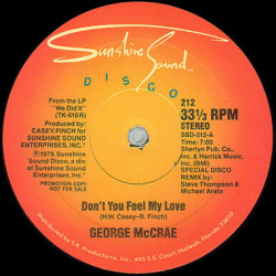 George McCrae - Dont You Feel My Love / You Got Me Going Crazy