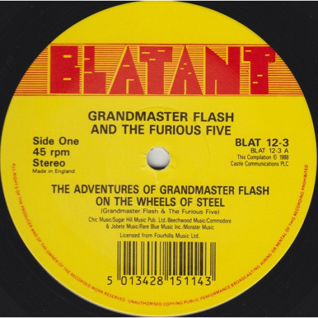 Grandmaster Flash And The Furious Five - Adventures Of Grandmaster Flash On The Wheels Of Steel / The Message