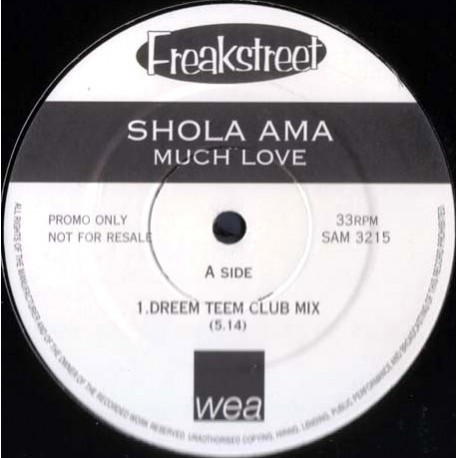 Shola Ama - Much Love (Dreem Teem Club Mix / Dreem Teem Dub) Vinyl Promo