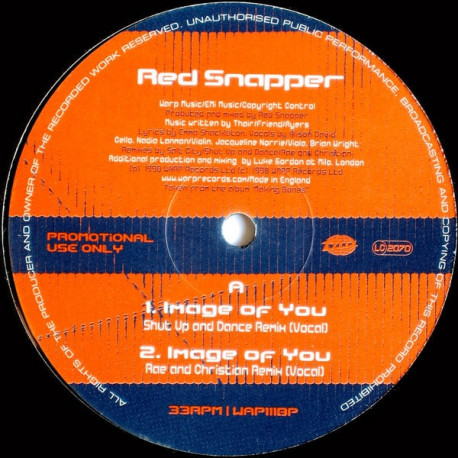 Red Snapper - Images Of You (Shut Up & Dance Remix / Inst / Rae & Christian Remix) / Quicktemper