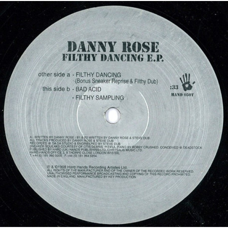 Danny Rose - Filthy Dancing (Bonus Sneaker Reprise / Filthy Dub / Bad Acid / Filthy Sampling)